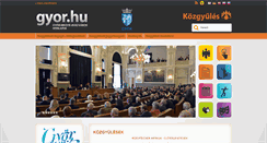 Desktop Screenshot of kozgyules.gyor.hu