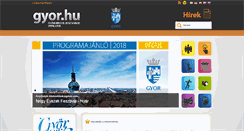 Desktop Screenshot of hirek.gyor.hu