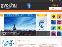 Tablet Screenshot of hirek.gyor.hu
