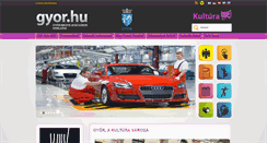 Desktop Screenshot of kultura.gyor.hu