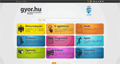 Desktop Screenshot of gyor.hu