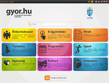 Tablet Screenshot of gyor.hu