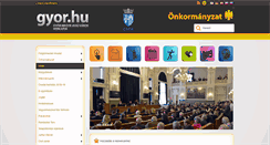Desktop Screenshot of onkormanyzat.gyor.hu